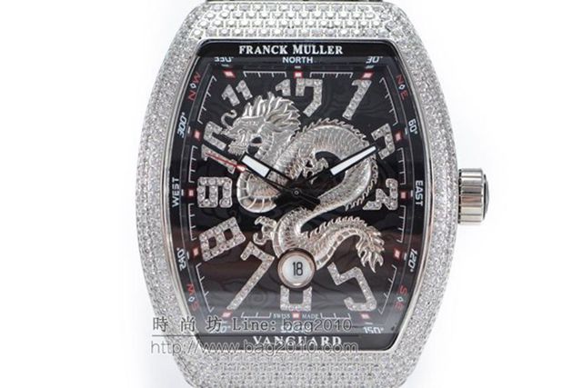 Franck Muller手錶 法蘭克穆勒V45遊艇龍騰圖系列 法蘭克穆高端機械男表 法蘭克穆最新版本男士腕表  hds1411